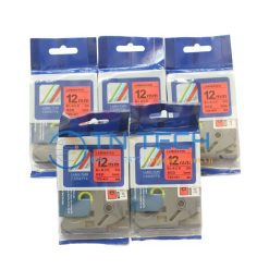 NHÃN IN TZ2-431 CHỮ ĐEN NỀN ĐỎ 12MM X 8M 7 brother-nhan-in-tz2-431-12mm