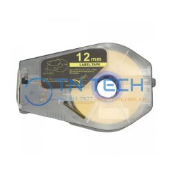 NHÃN IN CANON PT-1112Y - ĐEN NỀN VÀNG 12MM X 30M 5 bang-nhan-in-canon-pt-1112y-tran-nguyen