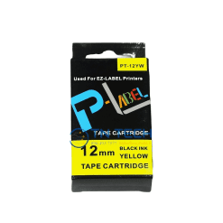 NHÃN IN CASIO PT-12YW - CHỮ ĐEN NỀN VÀNG 12MM X 8M 5 nhan-in-casio-pt-12yw
