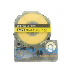 NHÃN IN TEPRA-EPSON LC-2YBW (SC6YW) - CHỮ ĐEN NỀN VÀNG 6MM X 8M 8 nhan-in-tepra-epson-lc-2ybw-chu-den-nen-vang-6mm