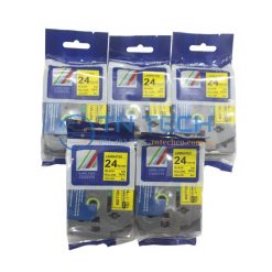 NHÃN IN HZE-651 CHỮ ĐEN NỀN VÀNG 24MM X 8M 7 nhan-in-hze-651-brother-tntechco