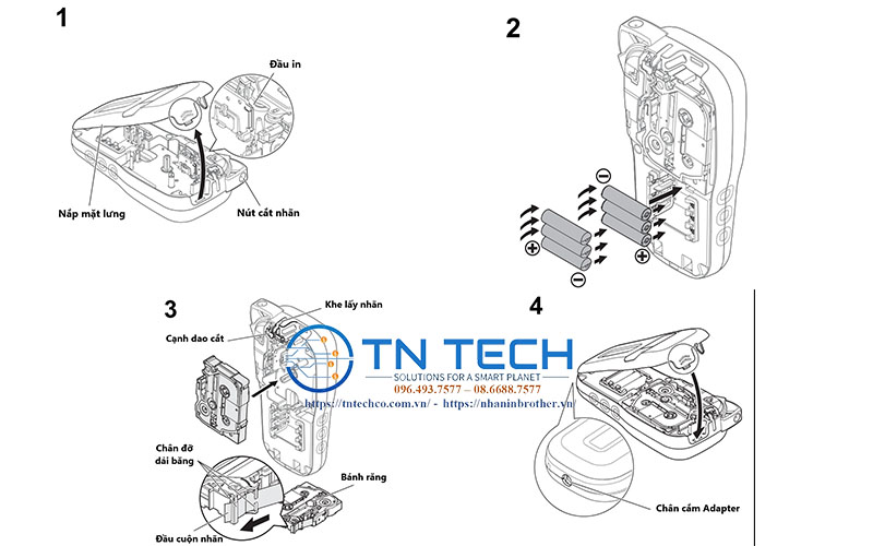 Hướng dẫn sử dụng máy in nhãn Brother PT-E110 chi tiết A đến Z 18 Hướng dẫn sử dụng máy in nhãn Brother PT-E110