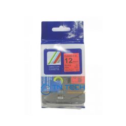 NHÃN IN HZE-FX431 CHỮ ĐEN NỀN ĐỎ 12MM X 8M 5 nhan-in-hze-fx431-12mm-brother