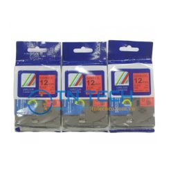 NHÃN IN HZE-FX431 CHỮ ĐEN NỀN ĐỎ 12MM X 8M 6 nhan-in-hze-fx431-12mm-brother