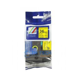NHÃN IN TNE-S661 (TZE-S661) CHỮ ĐEN NỀN VÀNG 36MM X 8M 6 So sánh nhãn in TNE và nhãn in TZ2