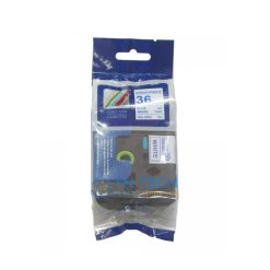 NHÃN IN HZE-S263 CHỮ XANH NỀN TRẮNG 36MM X 8M 5 nhan-in-hze-s263-brother-tntechco