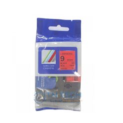 NHÃN IN HZE-421 CHỮ ĐEN NỀN ĐỎ 9MM X 8M 5 nhan-in-hze-421-brother-tntechco