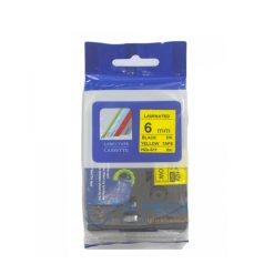 NHÃN IN HZE-611 CHỮ ĐEN NỀN VÀNG 6MM X 8M 5 nhan-in-hze-611-brother-tntechco