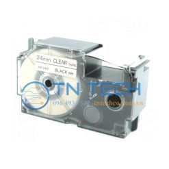NHÃN IN CASIO XR-24X1 - CHỮ ĐEN NỀN TRONG 24MM X 8M 4 nhan-in-casio-xr-24x1