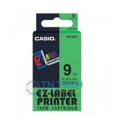 NHÃN IN CASIO XR-9GN1 - CHỮ ĐEN NỀN LÁ 9MM X 8M 5 nhan-in-casio-xr-9gn1