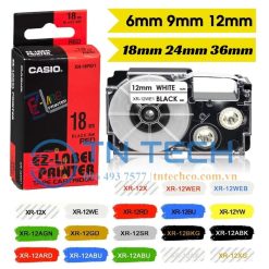 NHÃN IN CASIO PT-18GN - CHỮ ĐEN NỀN LÁ 18MM X 8M 4 nhan-in-casio-xr-series