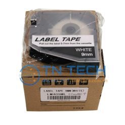 NHÃN IN L-MARK LM409WL - NỀN TRẮNG 9MM X 8M 3 nhan-in-l-mark-lm409wl