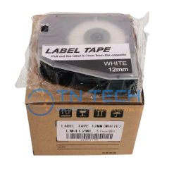 NHÃN IN L-MARK LM412WL - NỀN TRẮNG 12MM X 8M 3 nhan-in-l-mark-lm412wl