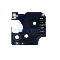 nhan-in-dymo-45021-chu-trang-nen-den-12mm