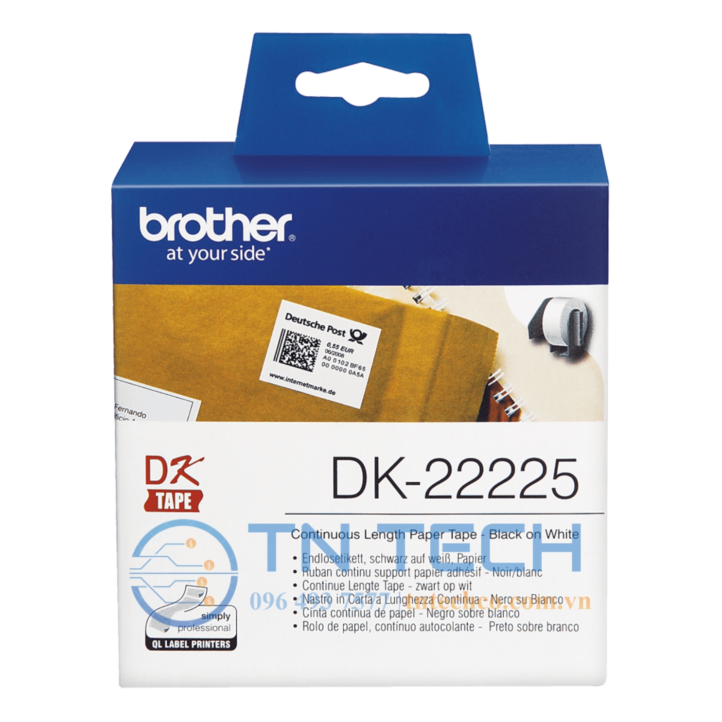 NHÃN IN DECAL BROTHER DK-22225 - 38MM x 30.48M 2 nhan-in-decal-brother-dk-22225-tntechco