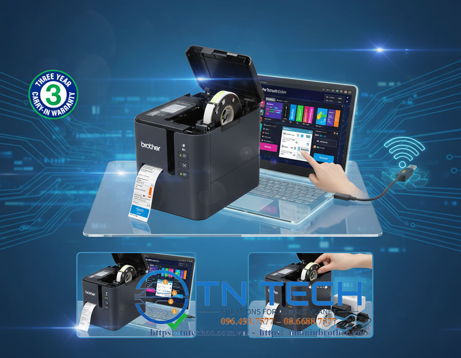 Hướng dẫn sử dụng máy in nhãn Brother pt-p900w chi tiết từ A-Z 11 hướng dẫn sử dụng máy in nhãn Brother PT-P900W