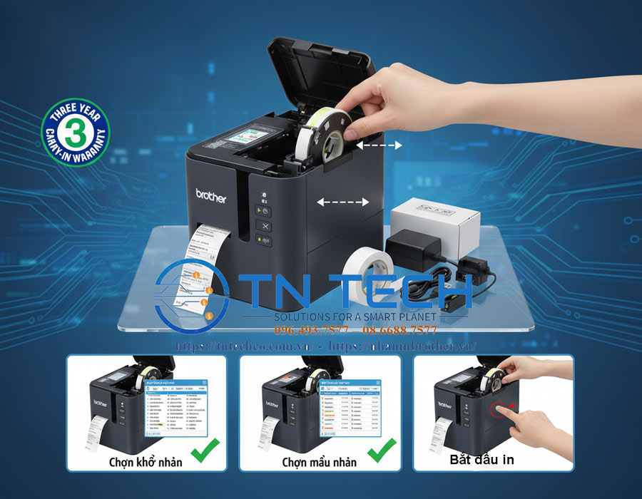 Hướng dẫn sử dụng máy in nhãn Brother pt-p900w chi tiết từ A-Z 14 hướng dẫn sử dụng máy in nhãn Brother PT-P900W