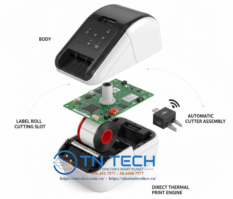 Hướng dẫn sử dụng máy in nhãn Brother QL-810W chi tiết, dễ hiểu trước khi vận hành 9 huong-dan-su-dung-may-in-nhan-brother-ql-810w