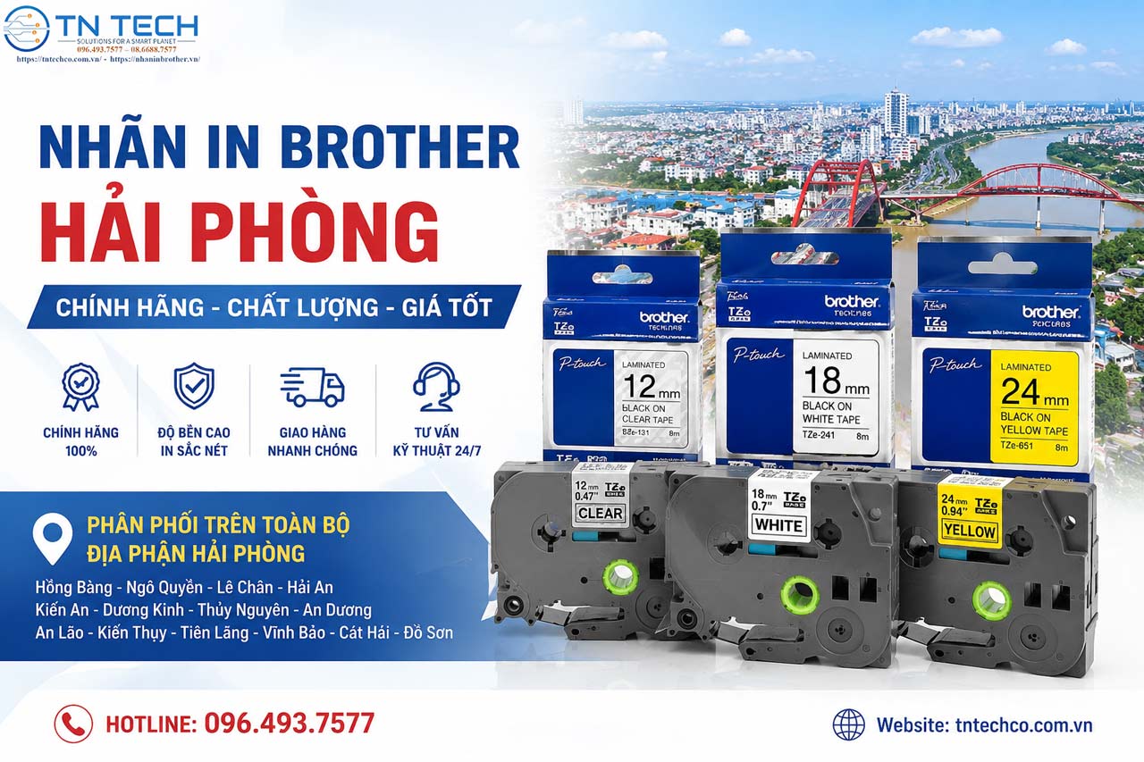Nhãn in Brother Hải Phòng